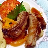 イベリコ豚のスペアリブと焼き野菜　～バルサミコ～